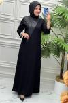 11099 Elbise  Siyah
