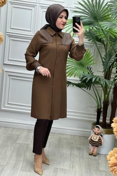 1115B Tunik Kahverengi