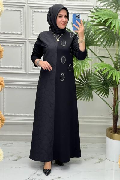 11199 Elbise  Siyah