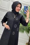 11199 Elbise  Siyah