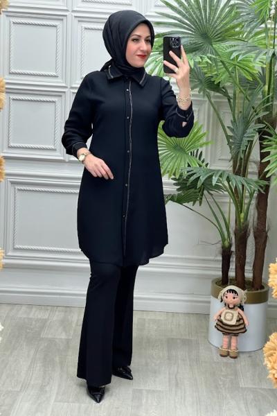 1123 Tunik Siyah