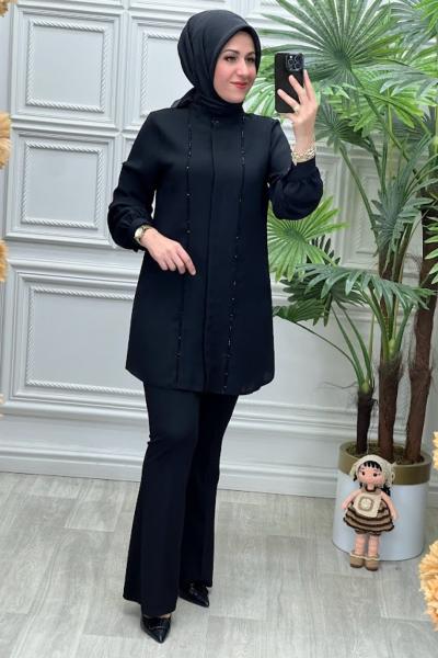 1128 Tunik Siyah