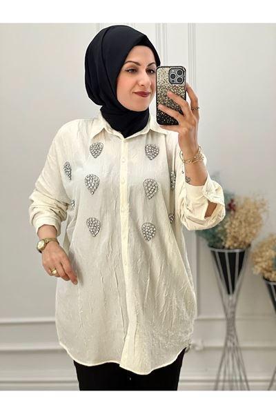 1136 Damla Taşlı Gömlek Taş Diğer