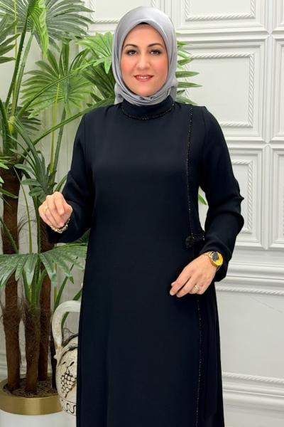 1142 Elbise Siyah