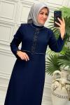 1143 Elbise   Lacivert