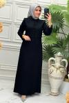 1143 Elbise  Siyah