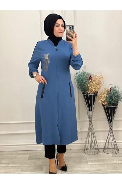 1146 Kare Detaylı Kap İndigo Diğer