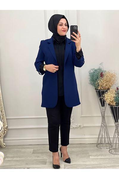 1151 Fakir Kol Ceket İndigo