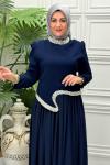 1152 Elbise   Lacivert