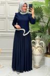 1152 Elbise   Lacivert