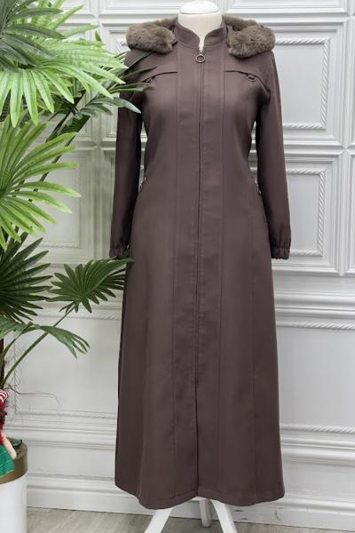 11612 Kaşmir Pardesü Kahverengi