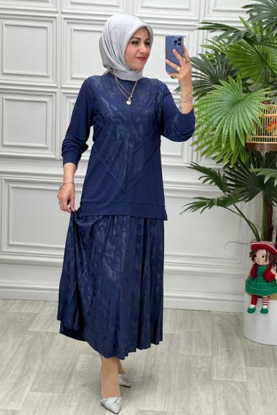 1197 Tunik Takım İndigo