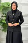 1221 Tunik Takım  Siyah
