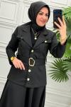 1221 Tunik Takım  Siyah