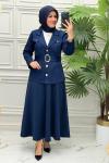 1221 Tunik Takım  Lacivert