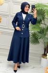 1221 Tunik Takım  Lacivert