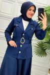 1221 Tunik Takım  Lacivert