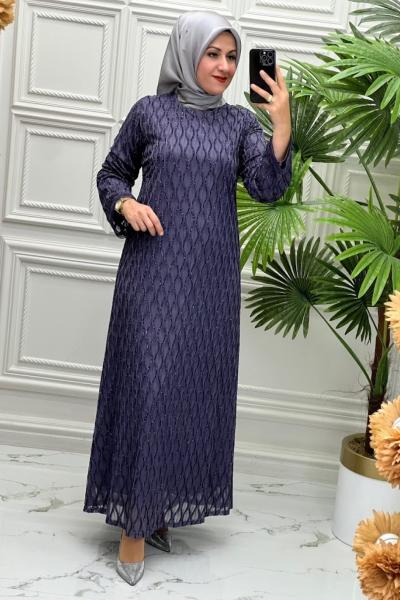1256 Elbise Lila