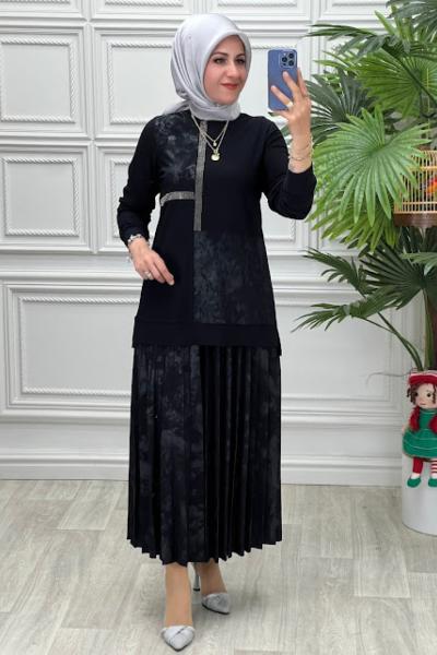 1289 Tunik Takım Siyah