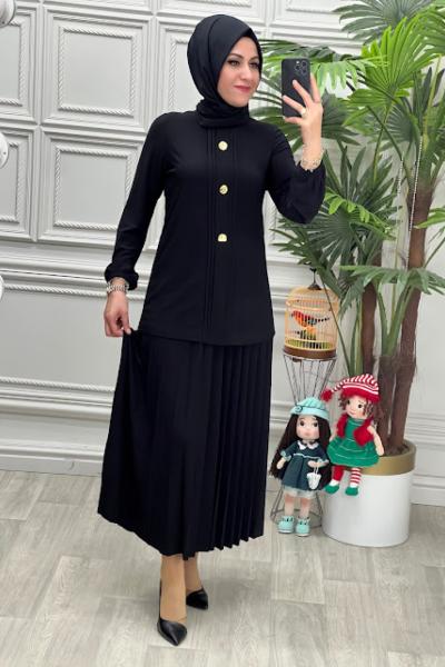 1293 Tunik Takım Siyah