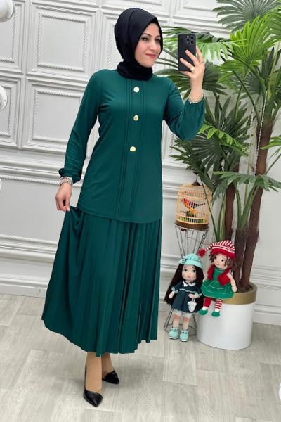 1293 Tunik Takım Yeşil
