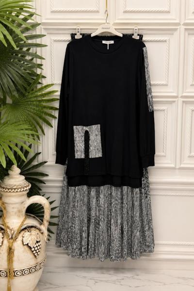 1302 Tunik Siyah