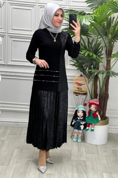 1311 Tunik Takım Siyah
