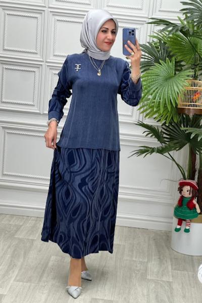 1315 Tunik Takım Lacivert