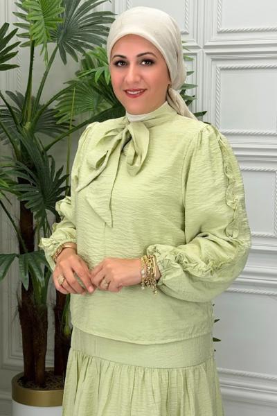132 Tunik Takım Yağ Yeşili