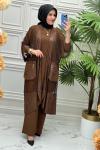 1364 Tunik Takım  Kahverengi