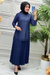 1401 Tunik Takım  İndigo