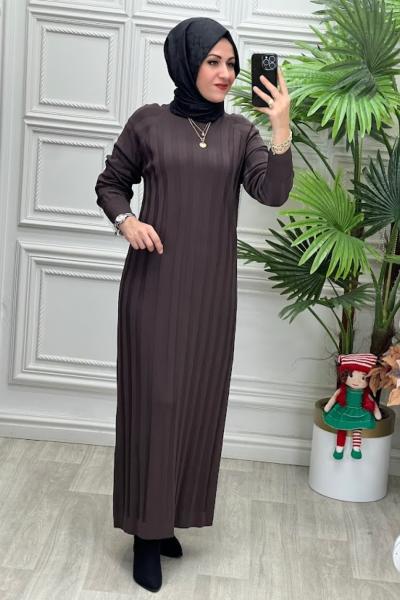 140281 Elbise Kahverengi