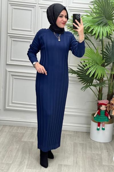 140281 Elbise Lacivert