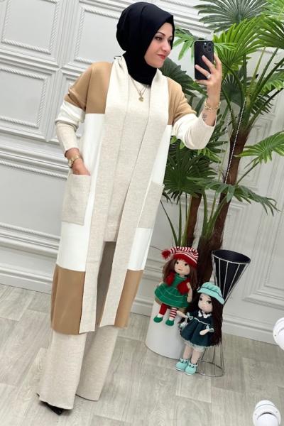 14069 TRIKO TAKIM Kahverengi