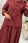 1431 Tunik Takım Bordo