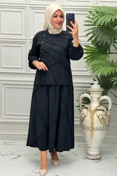 1431 Tunik Takım Siyah