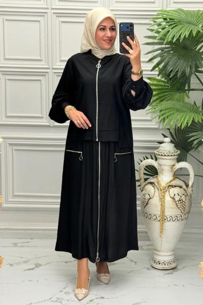 1436 Tunik Takım Siyah