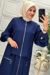 1436 Tunik Takım Lacivert