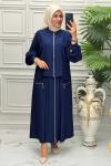 1436 Tunik Takım Lacivert