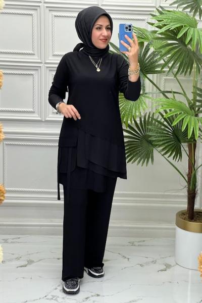 14455 Tunik Takım  Siyah