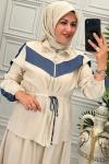 1453B Tunik Takım Taş Rengi