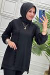 1509 Tunik Takım  Siyah
