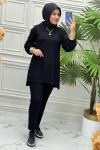 1509 Tunik Takım  Siyah