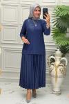 1514 Tunik Takım İndigo