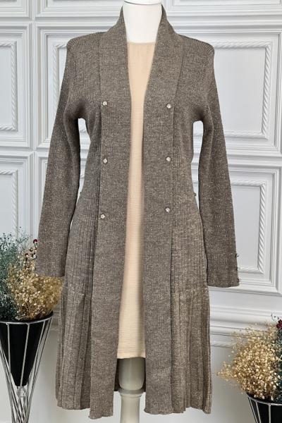 1560 Klasik Hırka Vizon Vizon