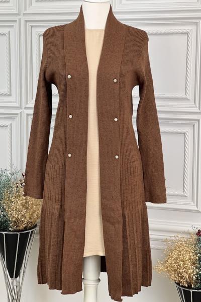 1560 Klasik Hırka Camel Camel