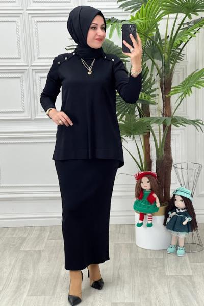 1602 Kalem Etek Takım Siyah