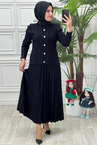 1603 Merserize Takım Siyah