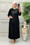 1607B Tunik Takım Siyah