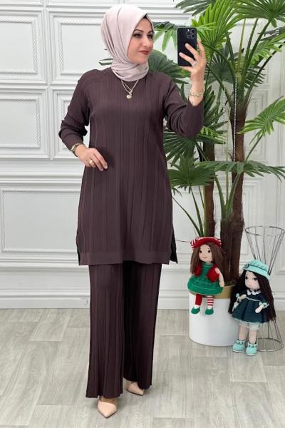 1610 Merserize Takım Kahverengi